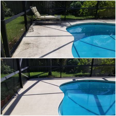 Pool area cleaning